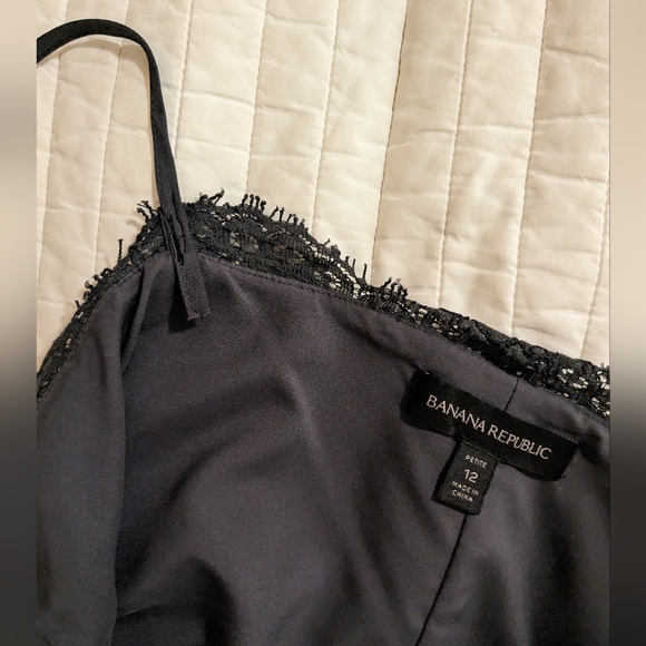 Banana Republic Gray Lace Slip Dress - Picture 5 of 5